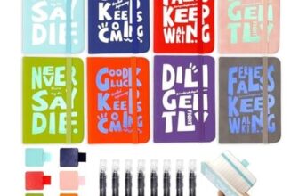 Mulaibdin 8-Pack A7 Pocket Notebooks with Pen Loop