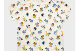 Multi-Animal Jojo Printed Baby Top