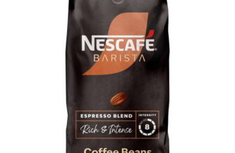NESCAFÉ BARISTA Espresso Blend Coffee Beans, Medium Roast, 8/10 Intensity, 1kg – possible £11.80 S&S voucher