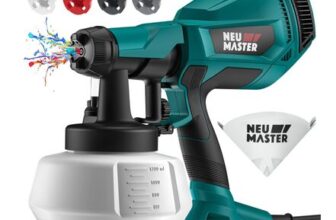 NEU MASTER Upgraded HVLP Paint Sprayer, 500W, 4 Nozzles