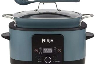 NINJA Foodi 8-in-1 Possible Cooker – Sea Salt Grey MC1001UK – Free C&C