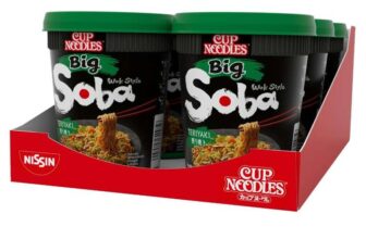 NISSIN Soba Big Teriyaki Instant Wok Style Noodles, 113 g Pot (Pack of 6) – £6.54 S&S