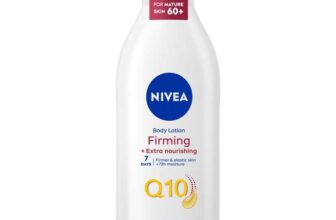 NIVEA Q10 60 Mature Skin Body Lotion 400ml, Nourishing Firming 72hr moisturising Cream for ageing skin ( £3.43 w/max s&s) buy 4 save 5%