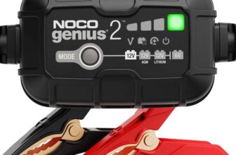 NOCO GENIUS2UK, 2A Car Battery Charger, 6V and 12V Portable Smart Charger