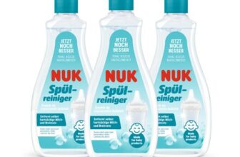 NUK Baby Bottle Cleanser, 500 Ml, Fragrance-Free, pH Neutral, 3-Pack