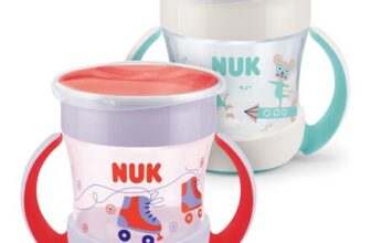 NUK Mini Magic Sippy Cups, 360 Anti-Spill, 160 Ml, 2-Pack