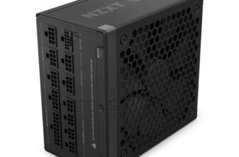 NZXT C850 Gold ATX 3.1 – Fully Modular Low-Noise PC Gaming Power Supply – 850 Watts – 80 PLUS Gold – 12V-2×6 Connector