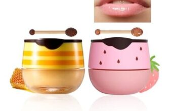 Natural Lip Balm and Sleeping Mask Set with Honey Strawberry