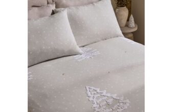 Natural Trees Tufted Trees 100% Brushed Cotton Duvet Cover Set