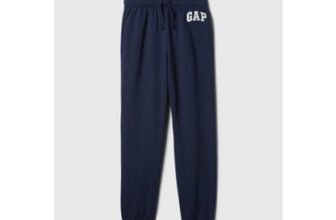 Navy Blue Relaxed Logo Joggers