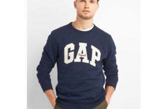 Navy Blue Relaxed Logo Sweatshirt