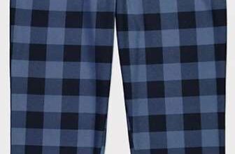 Navy Check Pyjama Bottoms free C&C