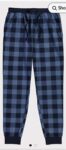 Navy Check Pyjama Bottoms free C&C