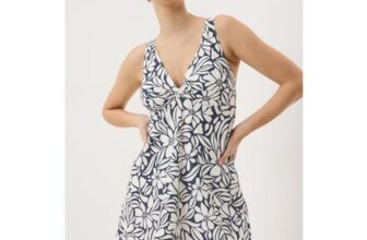 Navy Floral Shapewear Swim Dress