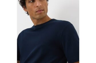 Navy Liquid Cotton T Navy