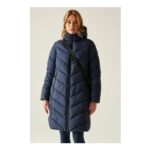 Navy Regatta Anita Hooded Water-Repellent Insulating Padded Jacket