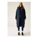 Navy Regatta Eloria Longline Hooded Insulating Quilted Jacket