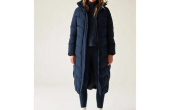Navy Regatta Eloria Longline Hooded Insulating Quilted Jacket