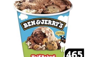Nectar Price Ben & Jerrys Half Baked Chocolate and Vanilla Ice Cream Tub 465ml