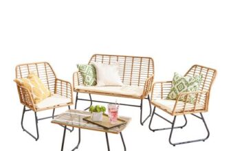 Neo Garden Patio Furniture Wicker Rattan Chair Table Sofa Outdoor