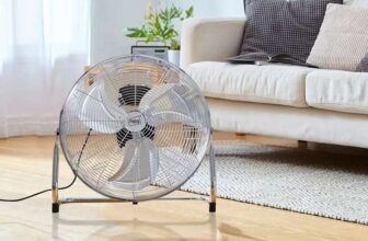 Neo High Velocity Chrome Metal Floor Freestanding Fan – 16 inch – Sold & Dispatched By Neo Direct