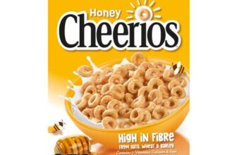 Nestl Cheerios Honey Multigrain Hoop Breakfast Cereal 370g