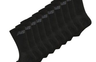 New Balance Ten Pack Cushioned Crew Socks Black