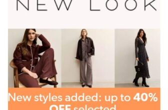 New Look Sale – up to 40% off on Selected Styles