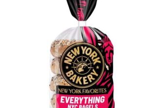 New York Bakery Co. Everything Bagels 5 pack