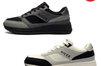 Nicce Advell Mens Trainers W/Code (Black / Grey)