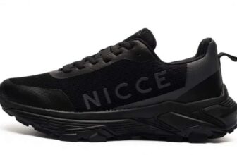 Nicce Mens Metalo Trainers, Black or Navy, Sizes 7-12 Plus Free Delivery With Code