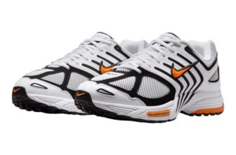 Nike Mens Air Pegasus 2005 Trainers – White/Safety Orange-Black (Sizes 9.5 – 10.5) – W/Code