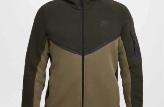 Nike Mens Tech Fleece Hoodie in Olive / Black (Sizes XS & S Only)