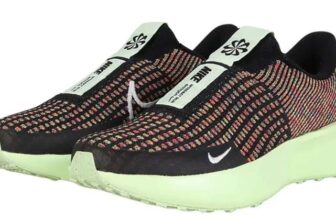 Nike Womens Black/Green Interact Run EasyOn Trainers w/Code – Size 3 – 4.5