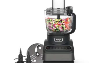 Ninja BN650UK AutoIQ Food Processor ( Official Refurb / 850W / 2.1L / Chop, Slice, Puree ) w/codeninjakitchen
