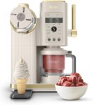 Ninja CREAMi Scoop and Swirl Ice Cream Machine with 2x Tubs, 13 Functions, Makes Ice Cream, Soft Serve, Gelato, Sorbet, Milkshakes and More, Mix-In Option, Stone Gold, NC701UKSTGD