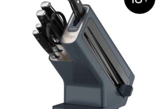 Ninja Foodi StaySharp Knife Block with Integrated Sharpener 6-Piece Set