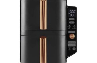 Ninja SL400UKCP Double Stack XL 9.5L Air Fryer in Black/Copper (discount at checkout)