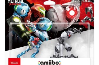 Nintendo Amiibo 2-in-1 Figure Pack Samus & E.M.M.I Compatible with Metroid Dread Nintendo Switch – Black