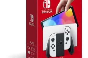 Nintendo Switch (OLED Model) with White Joy-Con (Renewed)
