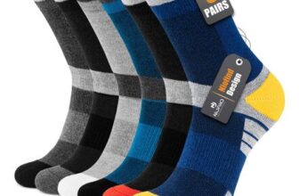 Niofind Mens Socks 6 Pairs,