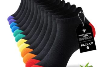Niorasen Bamboo Trainer Socks for Men and Women 6 Pairs