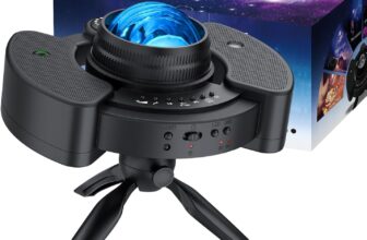 Northern Galaxy Lights Projector, Night Light for Bedroom, Aurora Nebula Lamp, Angle Adjustable 360 Swivel, Timer, Speaker, Remote Control, Moon Star Northern Lights