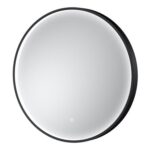 Nuie Black Framed LED Touch Sensor Mirror 600mm