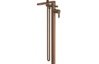 Nuie Brushed Bronze Freestanding Bath Shower Mixer