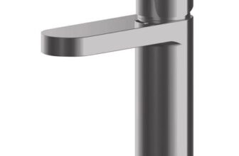 Nuie Brushed Pewter Mono Basin Mixer