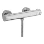Nuie Chrome Bar Shower Thermostatic Valve