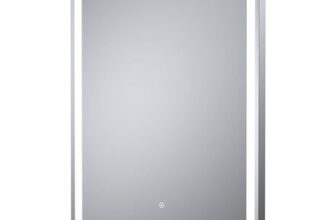 Nuie Silver Framed LED Touch Sensor Mirror 700 X 500mm