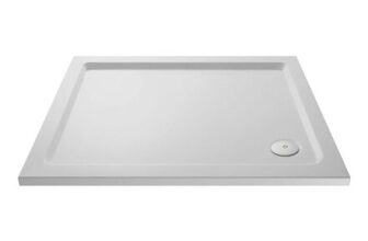 Nuie White Slip Resistant Rectangular Shower Tray 1200 X 800mm