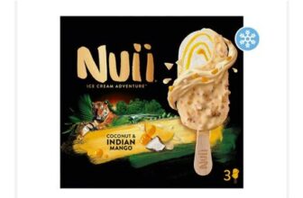 Nuii Ice Cream Adventure Coconut & Indian Mango 270ml 3pk